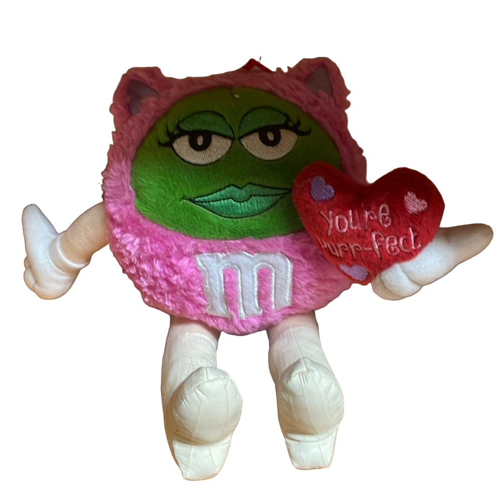 Green Plush M&M’s Valentines